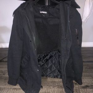 Black express winter jacket